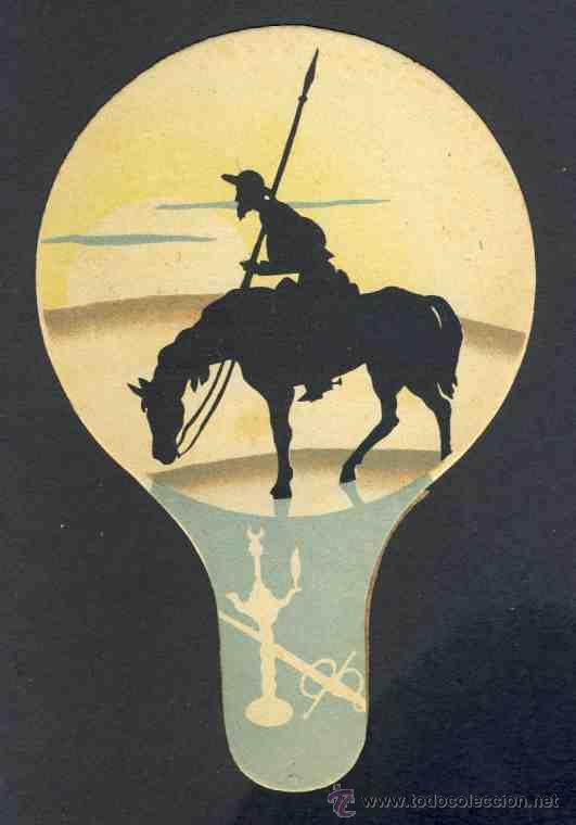 Coleccionismo: Pay pay con ilustracion del QUIJOTE