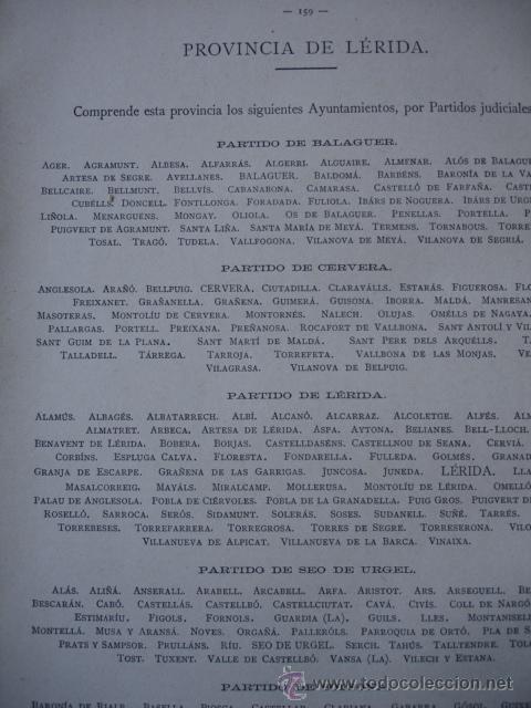 Coleccionismo: PROVINCIA DE LERIDA 10 HOJAS.CENSO DE LA POBLACION EN 1897.4&ordf;.