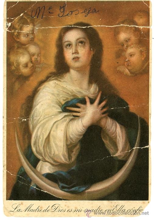 Coleccionismo: ANTIGUA ESTAMPA RELIGIOSA DE LA INMACULADA CONCEPCI&Oacute;N