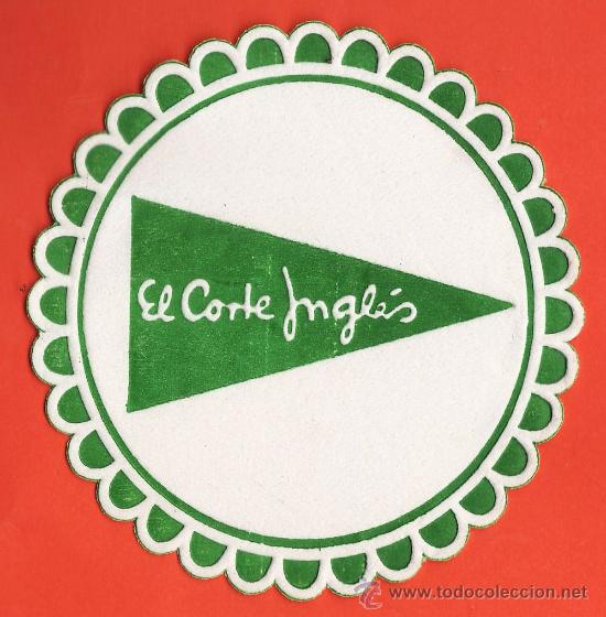 Colecionismo: posavasos - cafeteria del corte ingles - antiguo - barcelona - a&ntilde;os 70