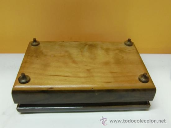 Coleccionismo: Caja de tabaco, de olivo - Foto 4