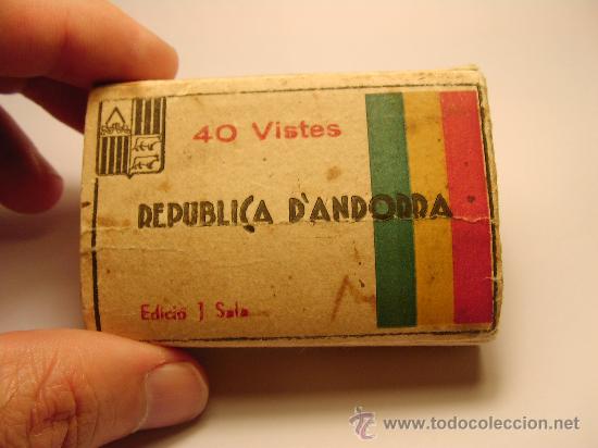 Coleccionismo: Antiguo Recuerdo de Andorra. 40 Vistas.Desplegable . Edici&oacute; J Sala. Rep&uacute;blica d'Andorra.