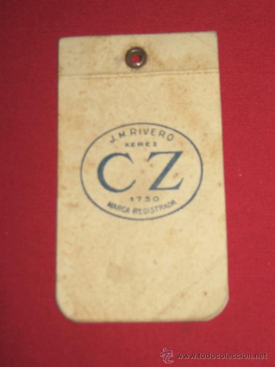 Collezionismo: LIBRETA PUBLICITARIA DE J.M. RIVERO XEREX C Z - MARCA REGISTRADA