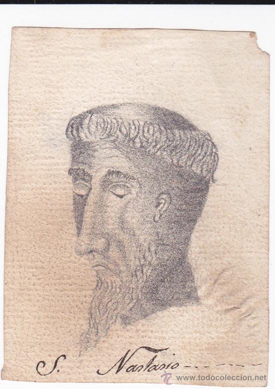 Coleccionismo: Tarjeta religiosa (8,5 x 6 ctms.) finales siglo XIX