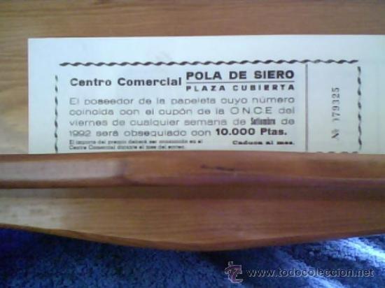 Sammelleidenschaft Papier: 3 PAPELETAS RIFA,  ANTIGUO CENTRO COMERCIAL - PLAZA CUBIERTA -POLA DE SIERO -SEPTIEMBRE 1992