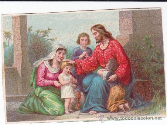 Coleccionismo: tarjeta religiosa principios siglo XX (8x5 ctms.)