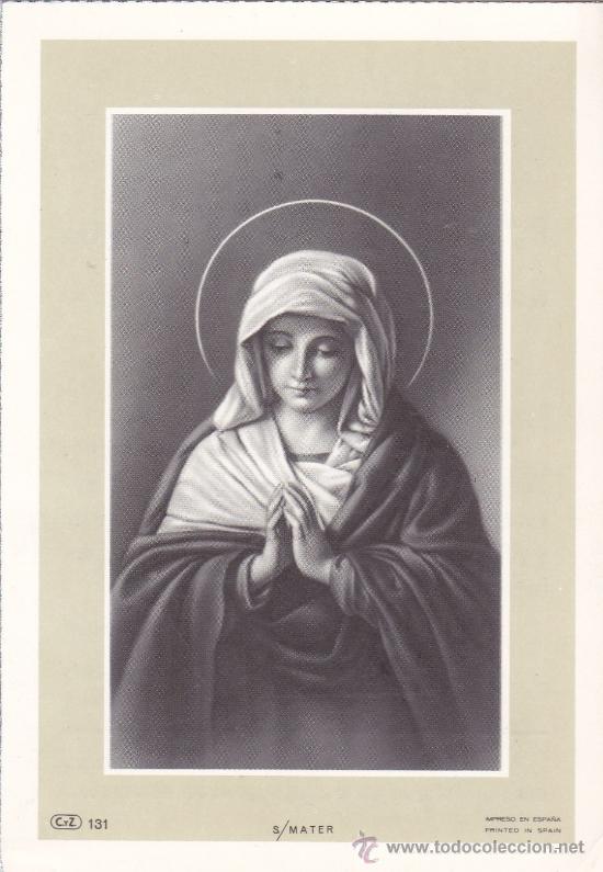 Coleccionismo: Tarjeta religiosa 1966
