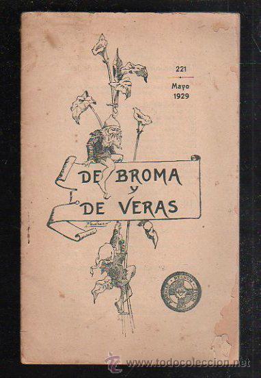 Coleccionismo: DE BROMA Y DE VERAS, COLECCI&Oacute;N DE LECTURAS VARIAS, EL MENSAJERO DEL CORAZ&Oacute;N DE JES&Uacute;S 221, 1929