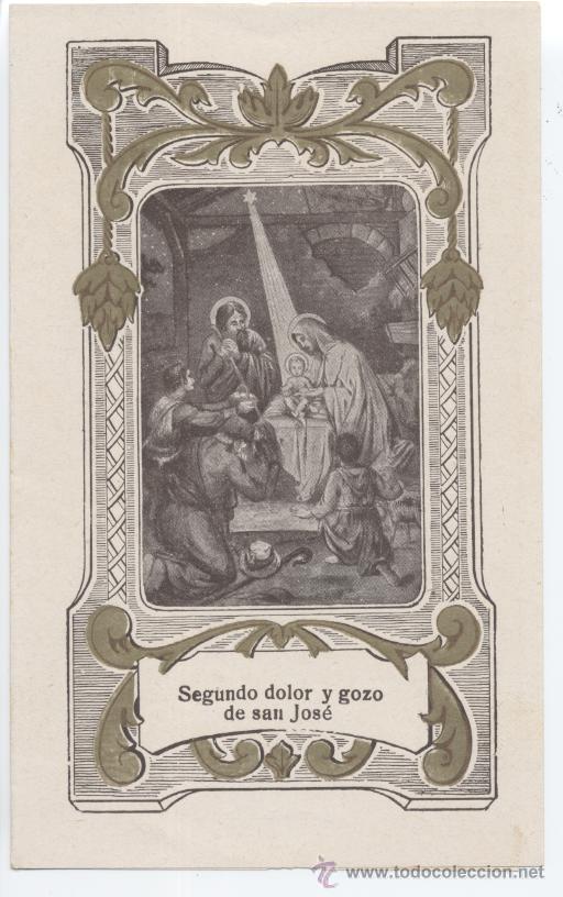 Coleccionismo: Diptico. Segundo dolor y gozo de San Jos&eacute;. 519