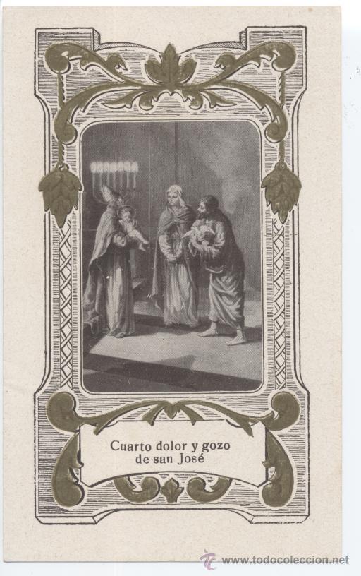 Coleccionismo: Diptico. Cuarto dolor y gozo de San Jos&eacute;. 521