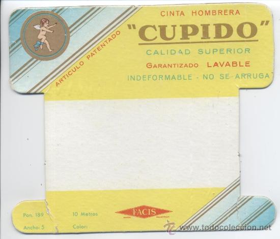 Colecionismo: Facis Marca Registrada. Soporte para cinta hombrera Cupido.