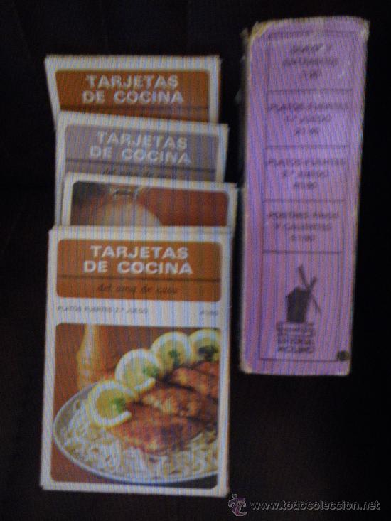 Coleccionismo: Fichas de cocina de editorial Molino, 1969 - Foto 1