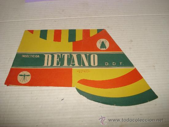 Coleccionismo: Gorro con Visera de Papel Propaganda del Insecticida DETANO DDT Fab. Union Grafica Tolosa A&ntilde;o 1940s