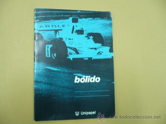 Coleccionismo: CUADERNILLO UNIPAPEL BOLIDO TDK109 - Foto 1