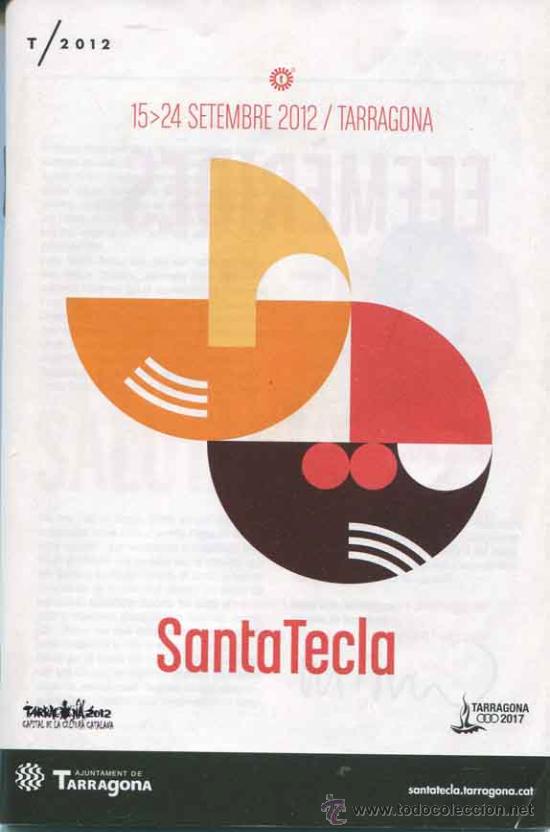 Coleccionismo: Programa festes de santa tecla - 2012