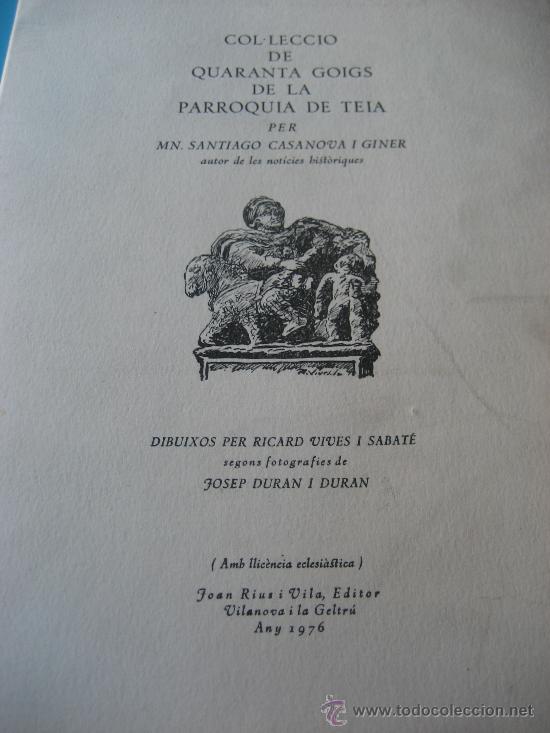 Coleccionismo: Teia. Barcelona. Quaranta Goigs de la Parroquia de Teia. 1976