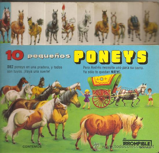 Coleccionismo: 10 peque&ntilde;os poneys. Libro - Foto 1
