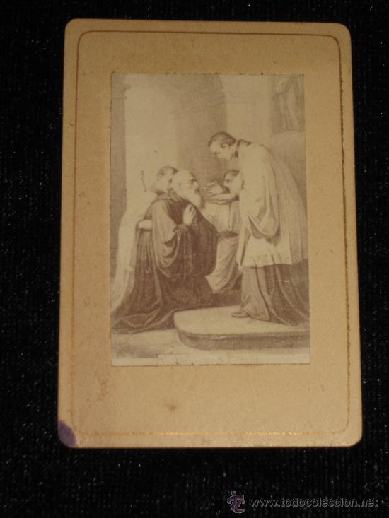 Collezionismo: ESTAMPA FOTOGRAFICA DEL SIGLO XIX CON IMAGEN DE UN SANTO, POR LA PROCEDENCIA FRAY DIEGO DE CADIZ