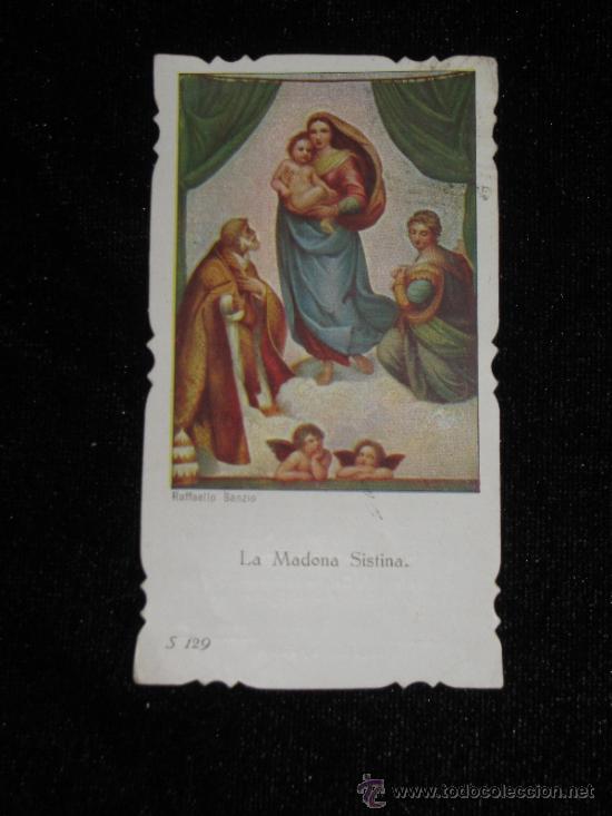 Coleccionismo: ESTAMPA TROQUELADA - HERMANDAD DE PASION - SEVILLA - COMUNION GENERAL DE LA MERCED 1924