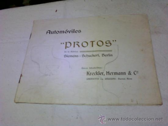 Coleccionismo: CATALOGO AUTOMOVILES PROTOS.SIEMENS - Foto 1