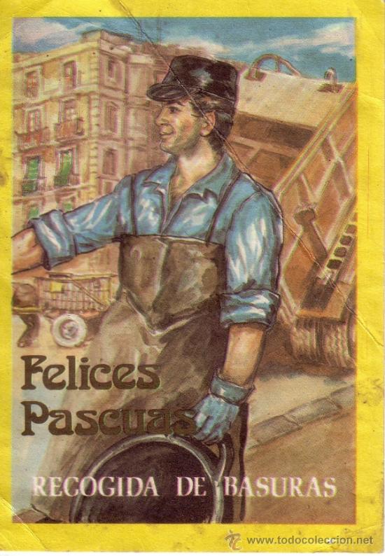 Sammelleidenschaft Papier: FELICES PASCUAS RECOGIDA DE BASURAS - VER ADICIONAL - A&Ntilde;OS 70/80