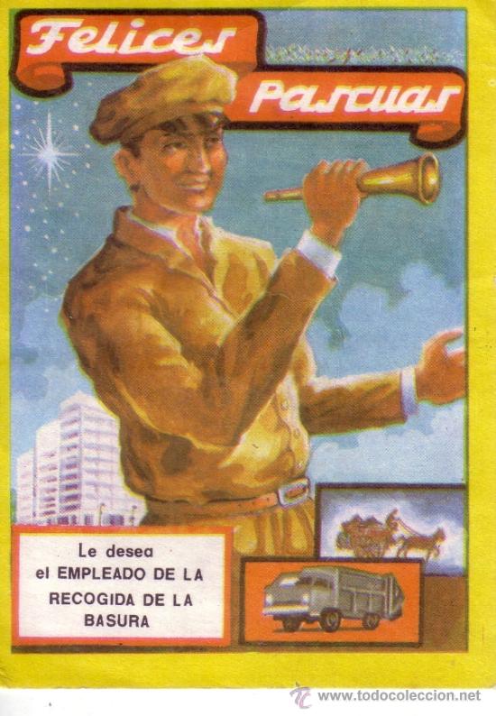 Sammelleidenschaft Papier: FELICES PASCUAS RECOGIDA DE BASURAS - VER ADICIONAL - A&Ntilde;OS 70/80