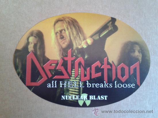 Coleccionismo: Destruction adhesivo Nuclear Blast trash metal alem&aacute;n
