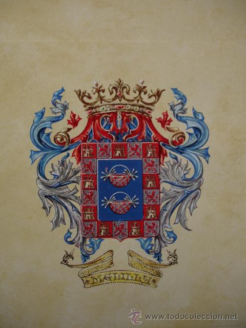 Coleccionismo: MELILLA .DIBUJO T AZCONA.TEXTO HISTORIA DEL BLASON Y DE LA CIUDAD MONTERO ALONSO. 2 FOLIOS