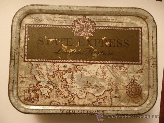 Coleccionismo: CAJA METALICA DE TABACO STATE EXPRESS - Foto 1