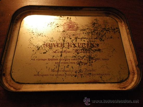 Coleccionismo: CAJA METALICA DE TABACO STATE EXPRESS - Foto 3