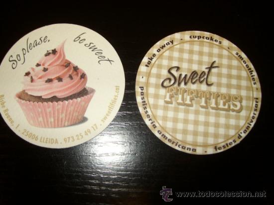 Coleccionismo: LOTE DE 20 POSAVASOS ** SWEET FIFTIES ** pastisseria americana