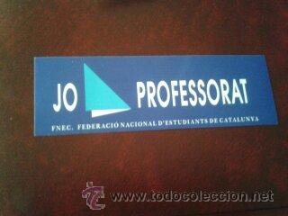 Coleccionismo: Adhesivo FNEC UAB sindicato nacionalista catal&aacute;n de estudiantes universitarios Escuela Magisterio