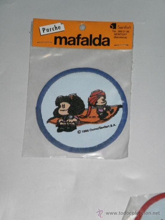 Coleccionismo: PARCHE DE TELA - MAFALDA ( SENFORT - MONTGAT , BARCELONA ) EN SU BLISTER .QUINO ,  A&Ntilde;O 1986 .