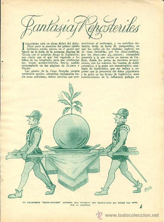 Coleccionismo: * GASTRONOM&Iacute;A * COCINA * Fantas&iacute;as reposteriles / Gonzalo Avello  - 1935