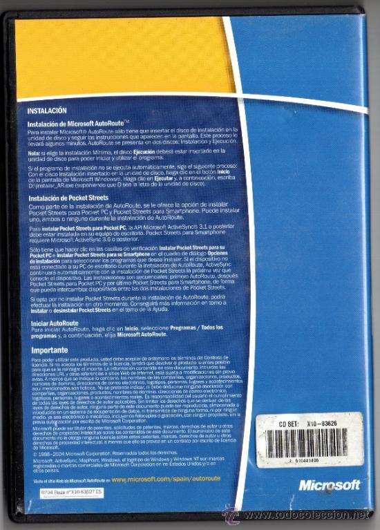 Coleccionismo: MICROSOFT AUTO RUTE 2005 - Foto 2