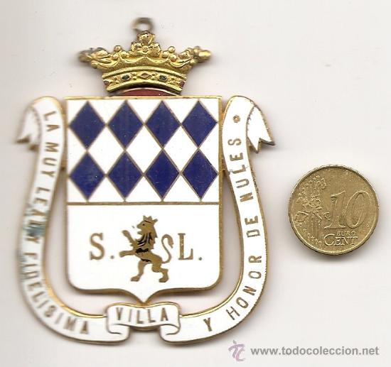 Coleccionismo: Nules (Castell&oacute;n): antigua placa esmaltada