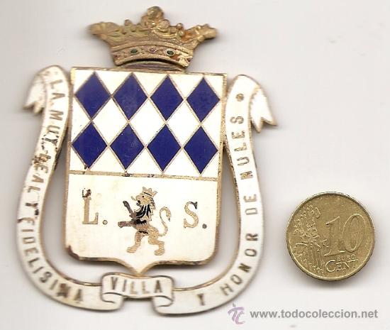 Coleccionismo: Nules (Castell&oacute;n): antigua placa esmaltada