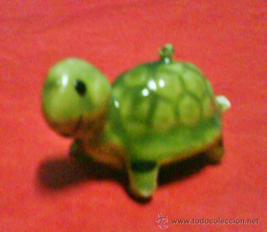 Coleccionismo: miniatura - tortuga - cera lacada - util para vela fantasia - sin estrenar - a&ntilde;os 80 - 32