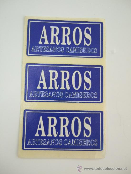 Coleccionismo: 3 PEGATINAS - ARROS - ARTESANOS CAMISEROS - 4X2 CADA UNA