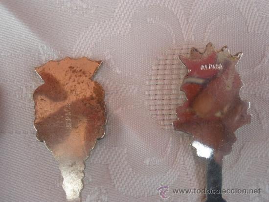 Coleccionismo: 4 CUCHARILLAS DE ALPACA (CON SELLO) - Foto 3