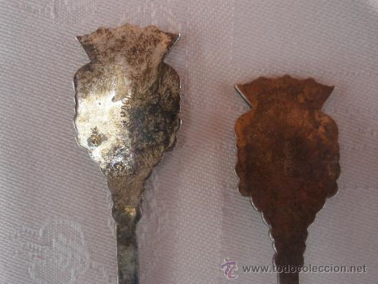 Coleccionismo: 4 CUCHARILLAS DE ALPACA (CON SELLO) - Foto 4