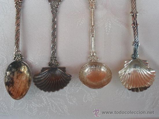 Coleccionismo: 4 CUCHARILLAS DE ALPACA (CON SELLO) - Foto 5