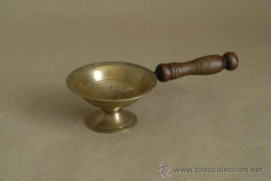 Coleccionismo: Pebetero o braserillo en bronce. Siglo XVIII. - Foto 1