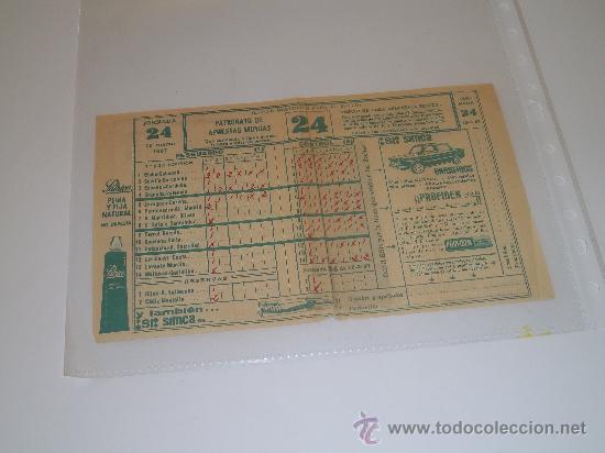 Coleccionismo: QUINIELA DEL 12- 3-67 - Foto 1