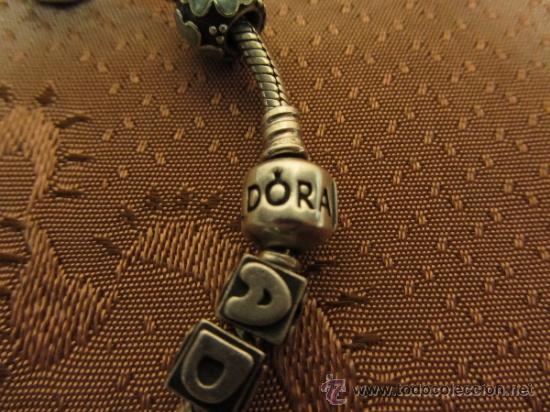 Coleccionismo: Pulsera PANDORA con 9 charms - Foto 2