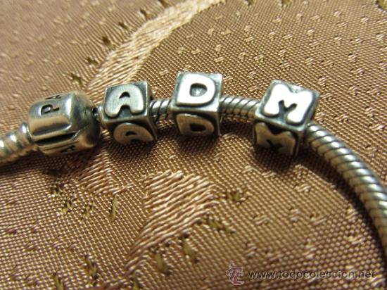 Coleccionismo: Pulsera PANDORA con 9 charms - Foto 8