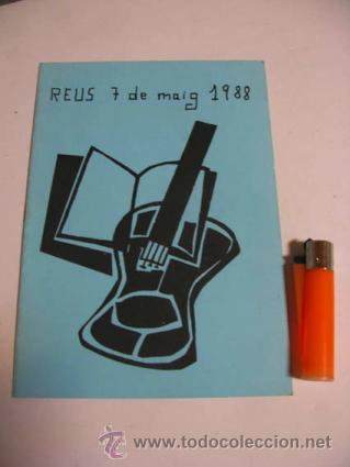 Coleccionismo: Programa de actividades del Institut Gaudi de Reus, 7 de mayo de 1988.