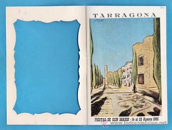Collezionismo: programa - sant magi / san magin - troquelado - tarragona ver foto - a&ntilde;o 1959