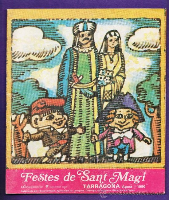 Collezionismo: programa - sant magi / magin - tarragona - ed. pub. egea - ver foto - a&ntilde;o 1980