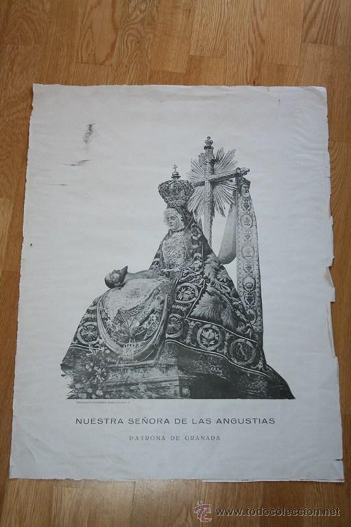 Coleccionismo: TIPOGRAFIA MODERNA NUESTRA SE&Ntilde;ORA DE LAS ANGUSTIAS 63X50CM